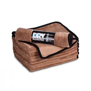 Супер впитывающее полотенце для сушки Dry Monster 75x55 коричневое DM-5575BN